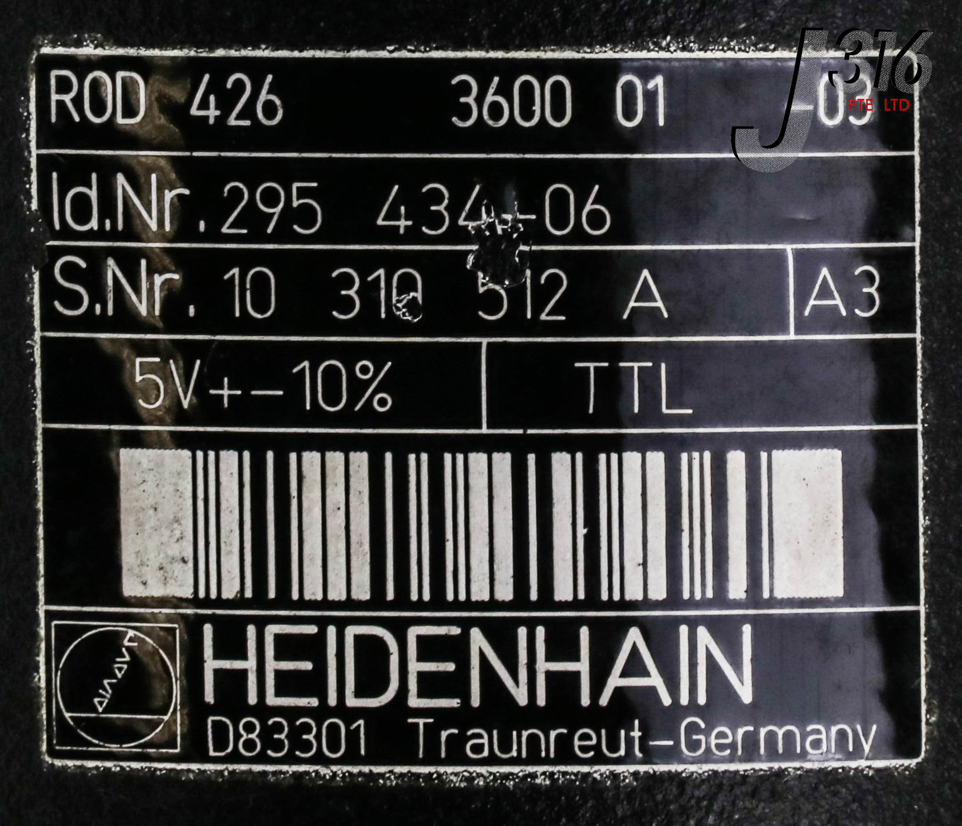 13913 HEIDENHAIN ENCODER, ROD 426 3600 295 43406 J316Gallery